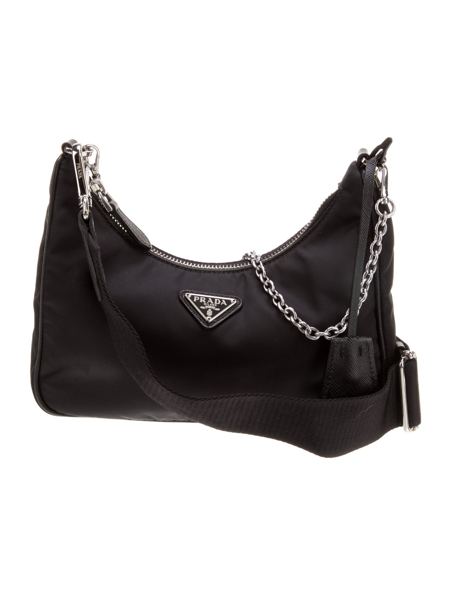 Prada Enameled Metal Triangle Re-Edition 2005